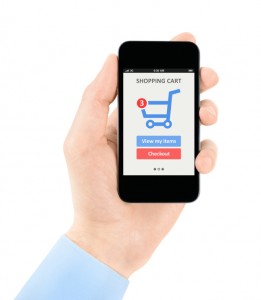 Online shopping with mobile phone